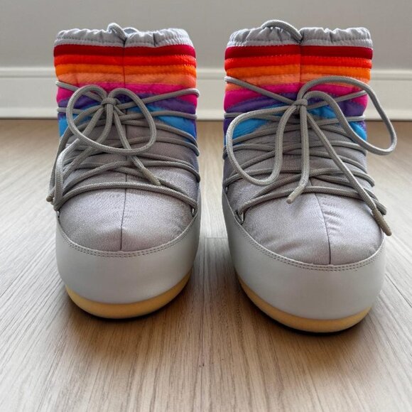 NEW Moon Boot Icon Low Rainbow Boots - Size EU 36/38 - Picture 5 of 12
